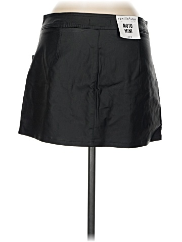 Vanilla Star Faux Leather Skirt (view 2)