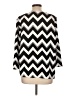 The Limited Chevron-herringbone Black 3/4 Sleeve Blouse Size L - photo 2