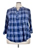 Westport Blue 3/4 Sleeve Blouse Size 3X - photo 1