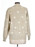 Nicole Miller Hearts Tan Pullover Sweater Size L - photo 2