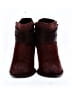 Born Crown 100% Leather Burgundy Ankle Boots Size 7 - photo 2