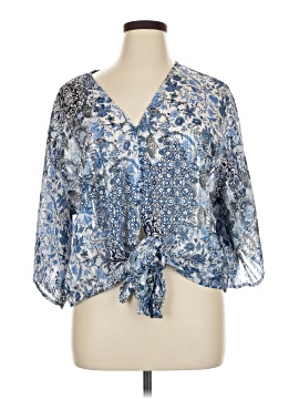 Just Polly 3/4 Sleeve Blouse