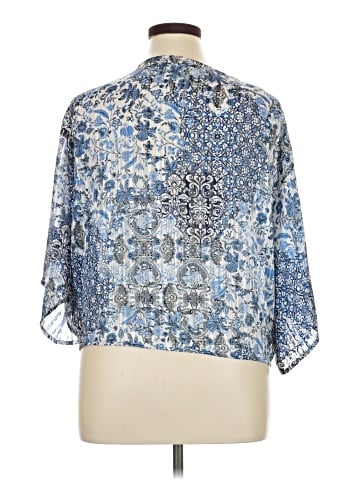 Just Polly 3/4 Sleeve Blouse (view 2)