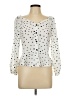Jon & Anna Polka Dots Ivory Long Sleeve Blouse Size L - photo 1
