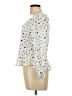 Jon & Anna Polka Dots Ivory Long Sleeve Blouse Size L - photo 5