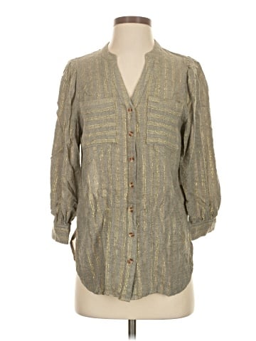 Akemi + Kin 3/4 Sleeve Button-Down Shirt (view 1)