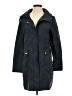 Cole Haan Solid Blue Black Raincoat Size S - photo 1