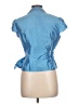 Sunny Leigh Blue Short Sleeve Blouse Size 10 - photo 2
