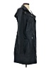 Cole Haan Solid Blue Black Raincoat Size S - photo 4