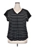 Adrienne Vittadini Black Short Sleeve Top Size XXL - photo 1