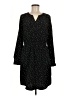 Mossimo 100% Polyester Polka Dots Black Casual Dress Size M - photo 1