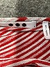 Three Dots Stripes Red Short Sleeve Turtleneck Size L - photo 7
