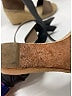 Céline Brown Black Leather Espadrille Wedges Size EU 41 - photo 6
