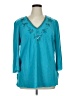 Draper's & Damon's Teal 3/4 Sleeve Blouse Size XL (petite) - photo 1