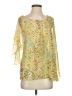 Tiny Yellow 3/4 Sleeve Blouse Size S - photo 1