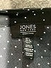 Jones New York 100% Polyester Polka Dots Black Long Sleeve Blouse Size L - photo 7