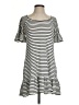 Max Studio Stripes White Casual Dress Size XS - photo 1