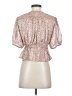 Lulus 100% Polyester Pink Ivory Short Sleeve Blouse Size S - photo 2