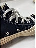 Comme des Garçons play x Converse Black Ivory Sneakers Size 7 - photo 5