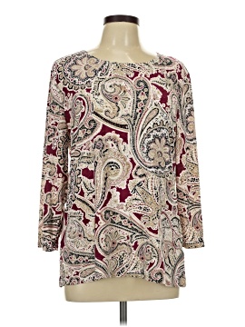 Jm Collection 3/4 Sleeve Blouse