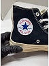 Comme des Garçons play x Converse Black Ivory Sneakers Size 7 - photo 7