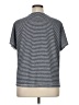 MULTIPLES Stripes Silver Short Sleeve T-Shirt Size XL (petite) - photo 2