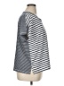 MULTIPLES Stripes Silver Short Sleeve T-Shirt Size XL (petite) - photo 4