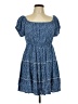 Shein 100% Rayon Polka Dots Blue Casual Dress Size 12 - photo 1