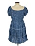 Shein 100% Rayon Polka Dots Blue Casual Dress Size 12 - photo 2