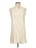 Ecru 100% Silk Ivory Sleeveless Silk Top Size S - photo 1