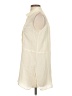 Ecru 100% Silk Ivory Sleeveless Silk Top Size S - photo 5