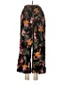 Unbranded Floral Black Casual Pants Size M (estimated) - photo 2