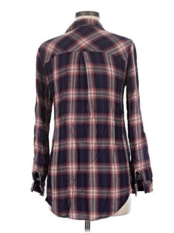 Olivia Grey Long Sleeve Button-Down Shirt (view 2)