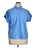 Caslon Blue Short Sleeve Blouse Size XL - photo 1