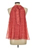 Max Studio 100% Polyester Red Sleeveless Blouse Size L - photo 2