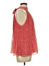 Max Studio 100% Polyester Red Sleeveless Blouse Size L - photo 4