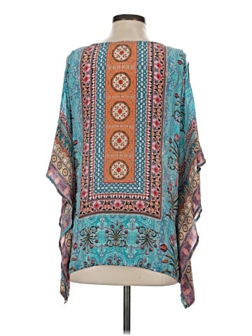 Tolani 3/4 Sleeve Silk Top (view 2)