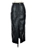 Express 100% Polyester Black Faux Leather Skirt Size 0 - photo 1