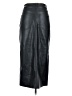 Express 100% Polyester Black Faux Leather Skirt Size 0 - photo 2