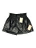 Elan 100% Polyester Metallic Black Shorts Size S - photo 1