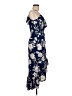 Aqua Floral Blue Cocktail Dress Size M - photo 4