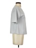 Uniqlo 100% Polyester Gray Short Sleeve Blouse Size XXS - photo 4
