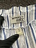Harmony + Havoc 100% Cotton Stripes White Shorts Size 7 - photo 3