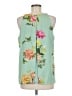 Adrienne Vittadini 100% Polyester Green Sleeveless Blouse Size M - photo 2