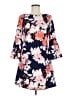 Eliza J Floral Blue Casual Dress Size 8 - photo 1