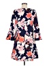Eliza J Floral Blue Casual Dress Size 8 - photo 2