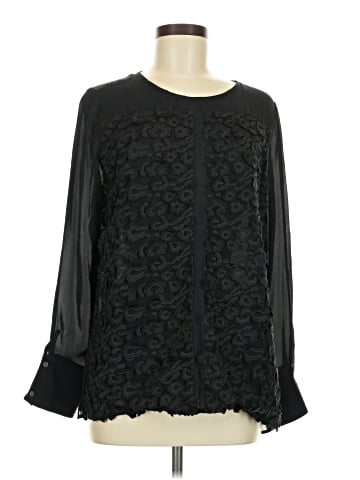 Hunter Bell Long Sleeve Silk Top (view 1)