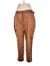 Chico's 100% Recycled Polyester Brown Cargo Pants Size XL - photo 1