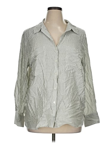 Alexander Jordan 3/4 Sleeve Button-Down Shirt (view 1)