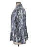 Attitudes by Renee 100% Rayon Animal Print Silver Long Sleeve Button-Down Shirt Size XL - photo 5